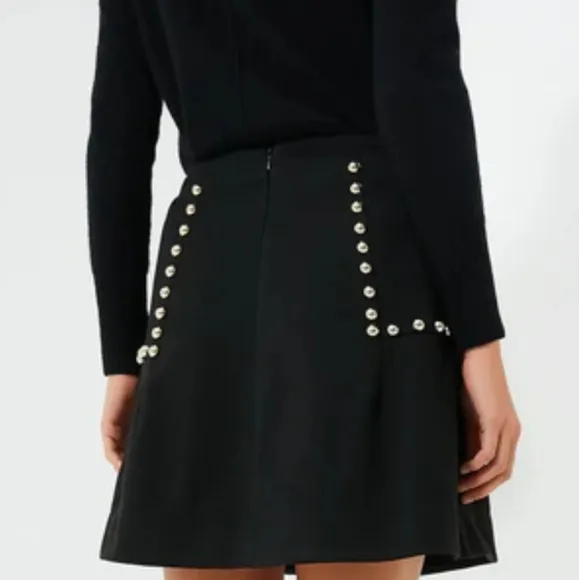 Tuckernuck Gold Stud Mod Mini Skirt Size Small