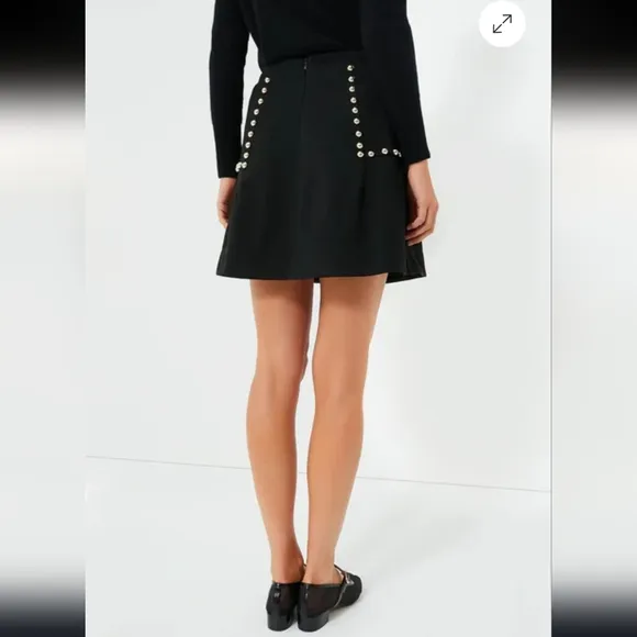 Tuckernuck Gold Stud Mod Mini Skirt Size Small