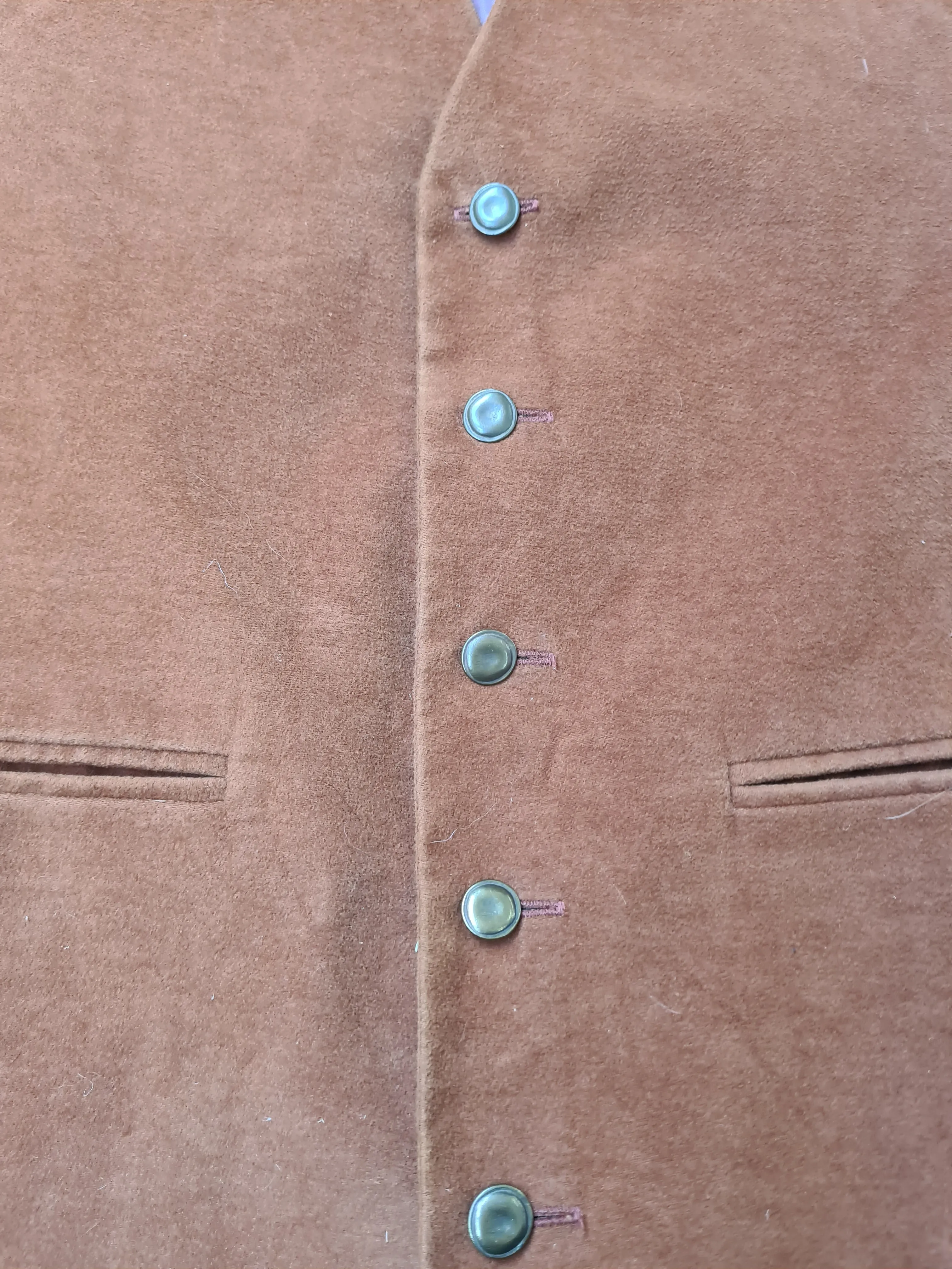 Used size S/M Harry Hall silk and suede waistcoat FREE POSTAGE 🟣