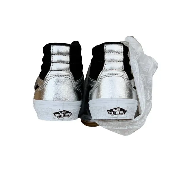 Vans Unisex-Child Filmore Hi Top Sneaker Suede/Black/Silver - Size 13
