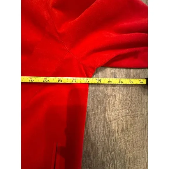 Vintage 70s Count Rome Ultra Suede Red Jacket Women's Sz 10 Button