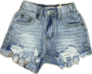 Vintage Havana- Denim Elastic back Short