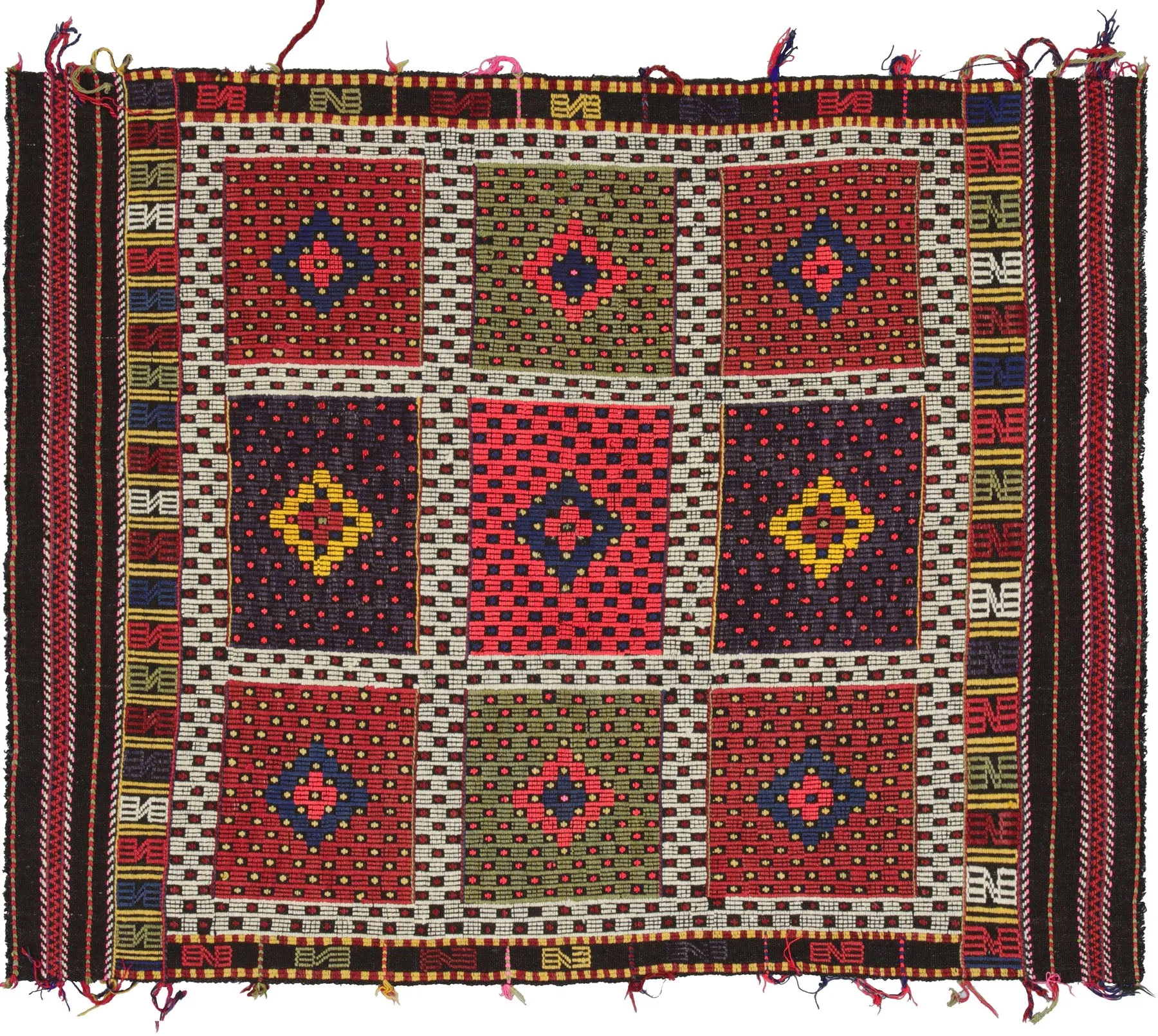 Vintage Turkish Kilim - 5' x 6'4"