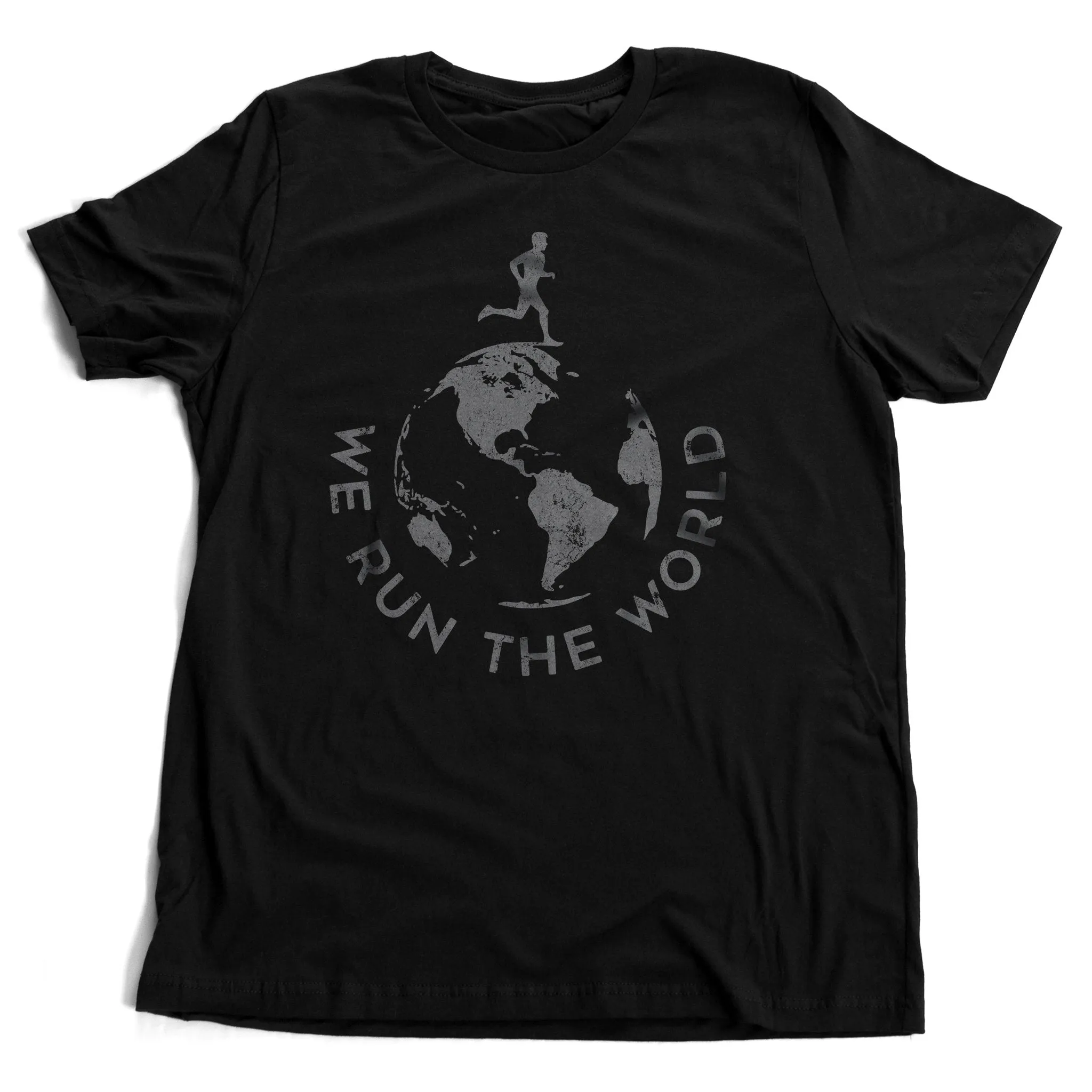 We Run the World [Male Runner] — Unisex Premium Tee
