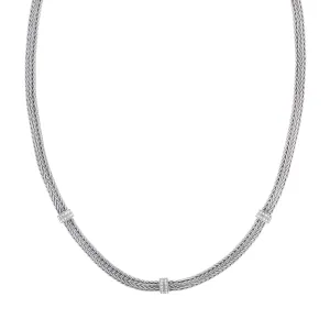 White Topaz Mini Woven Necklace