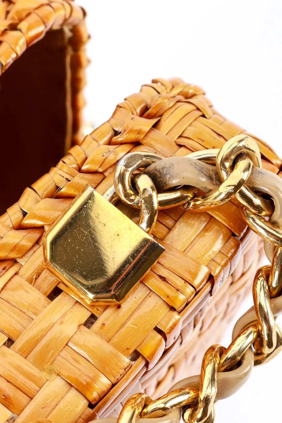 Woven Chain Strap Bag