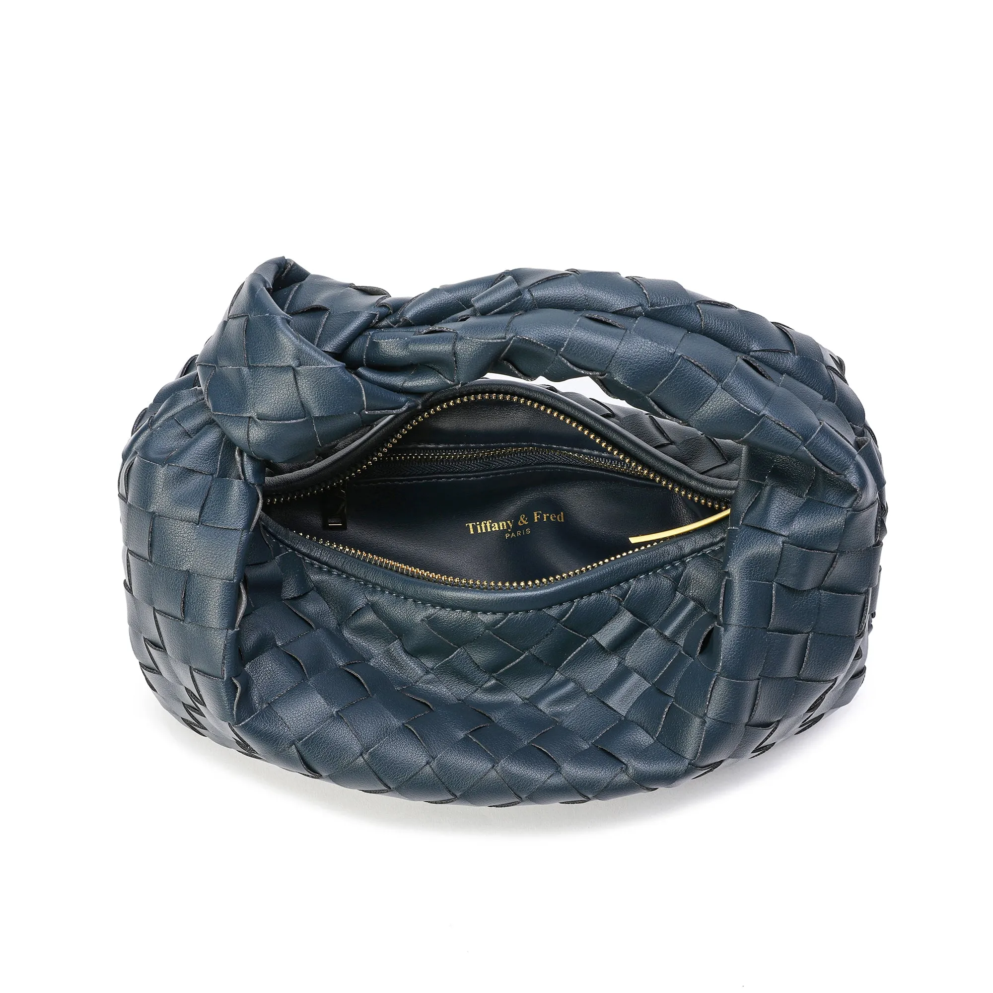 Woven Sheepskin Knot Bag Pouch