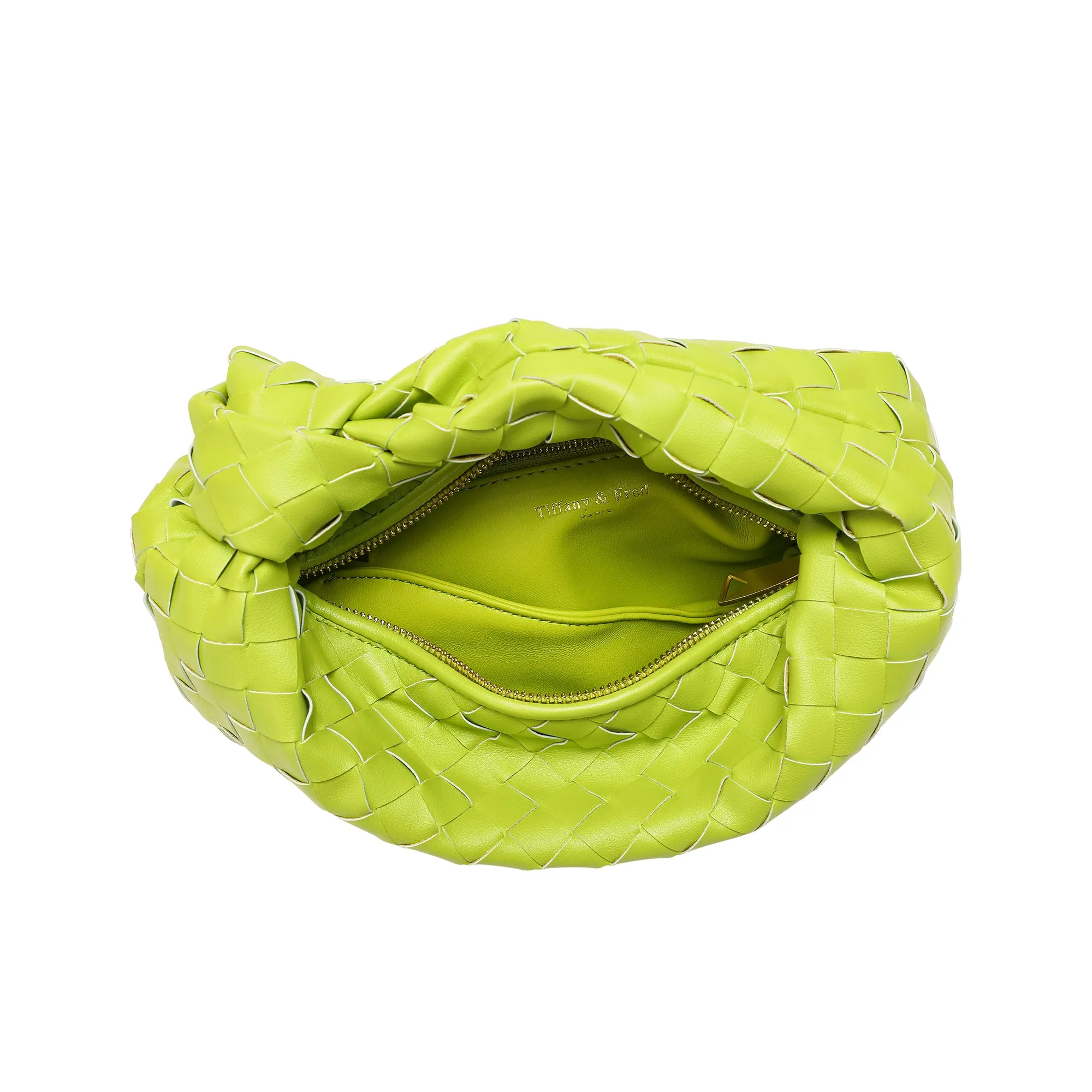 Woven Sheepskin Knot Bag Pouch