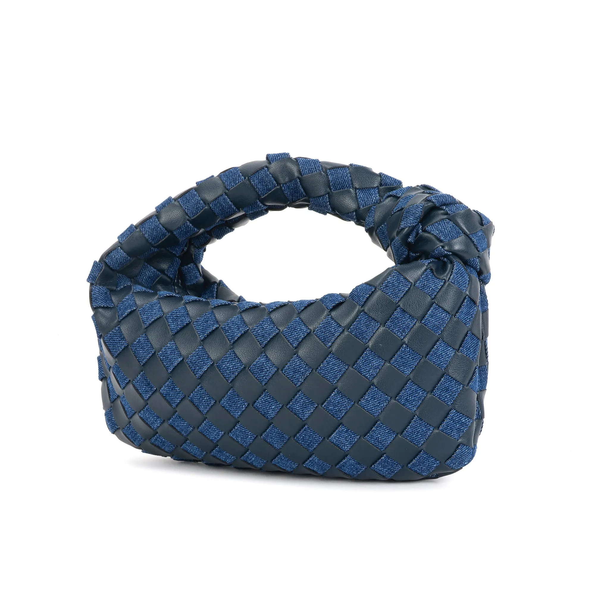 Woven Sheepskin Knot Bag Pouch