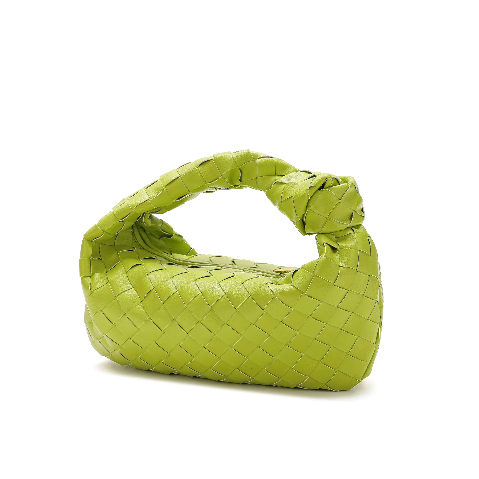 Woven Sheepskin Knot Bag Pouch