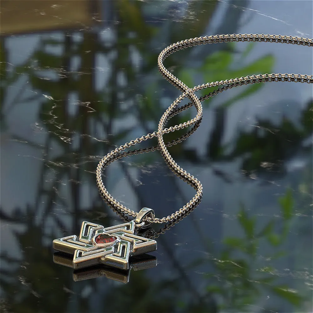 Woven Star of David Necklace