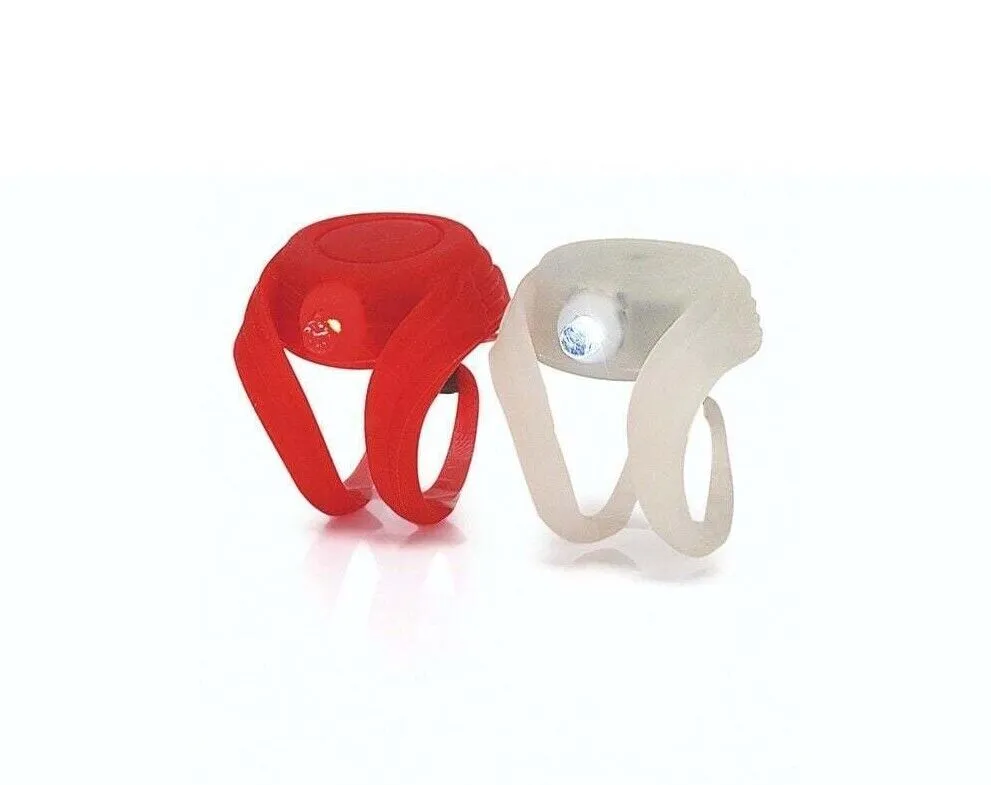 XLC Mini Beamer Buggy Front Rear LED Bike Light Set - Ultra Bright - CLS02